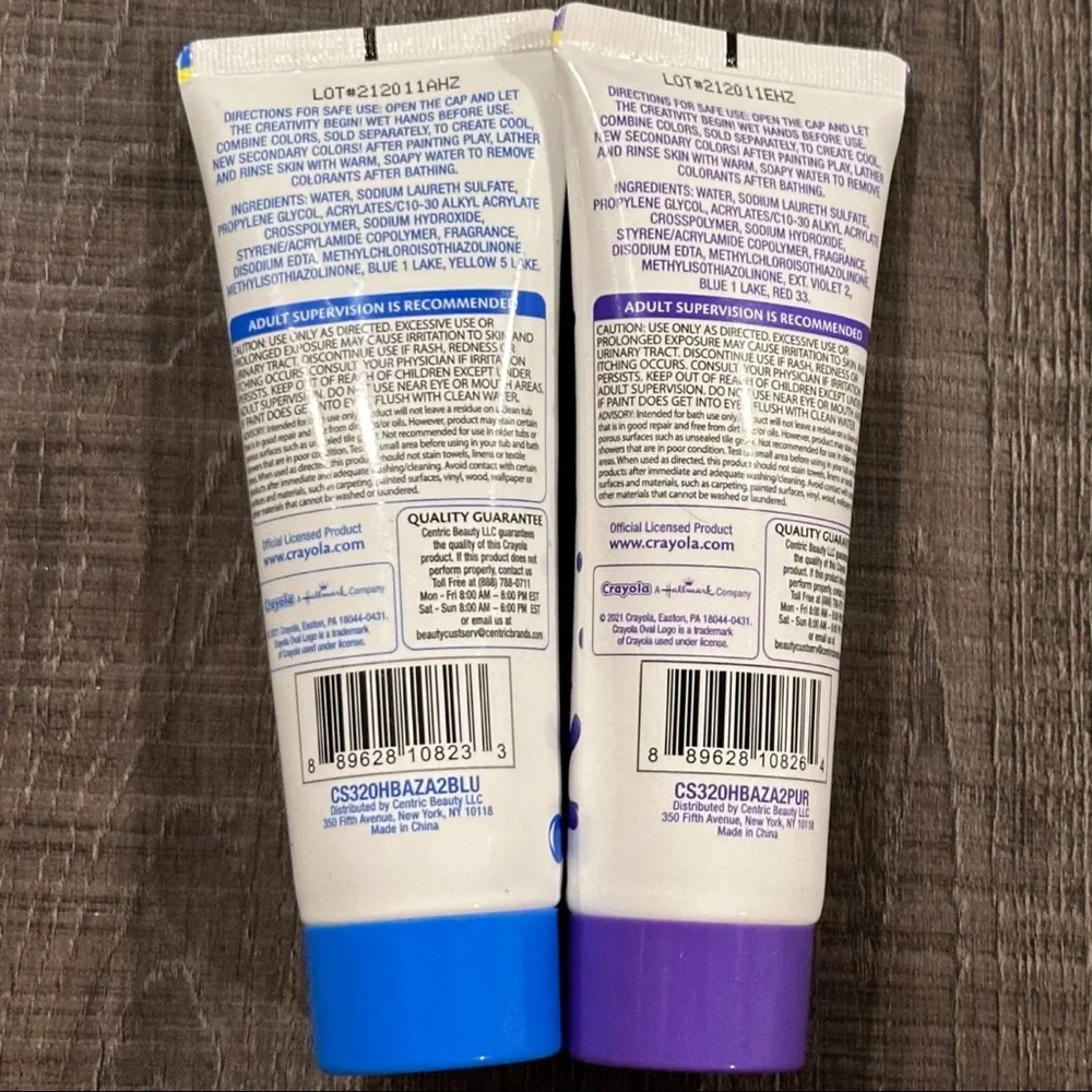 💞 New Set of 2 Crayola Bathtub Finger Paint Soaps